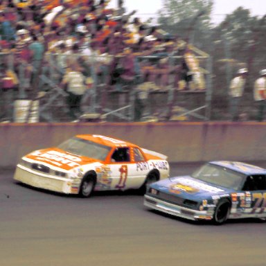 #1 Dale Jarrett #71 Dave Marcis 1988 Miller High Life 400 @ Michigan