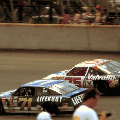 #71 Dave Marcis #75 Neil Bonnett 1988 Miller High Life 400 @ Michigan