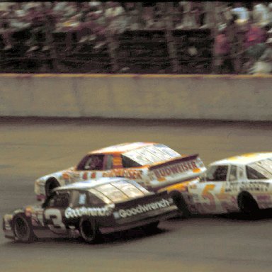 #11Terry Labonte #3 Dale Earnhardt #5 Geoff Bodine 1988 Miller High Life 400 @ Michigan