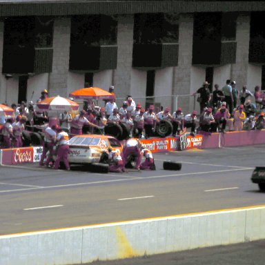 #9 Bill Elliott #3 Dale Earnhardt 1986 Champion Spark Plug 400 @ Michigan