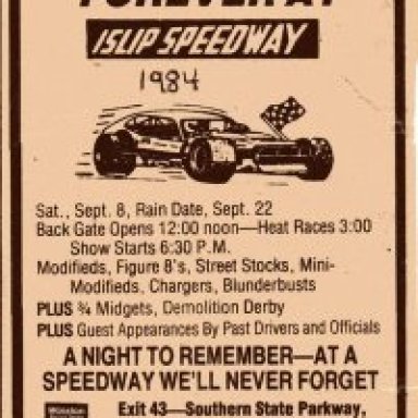 islip speedway decaL