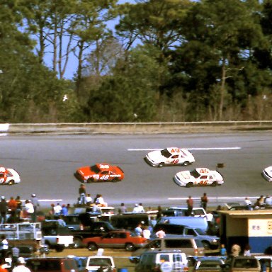 ARCA #40 Ben Hess #46 Jimmy Spencer #49 Mickey Gibbs #45 Patty Moise #28 Red Farmer #72 Tracy Leslie 1989 @ Daytona