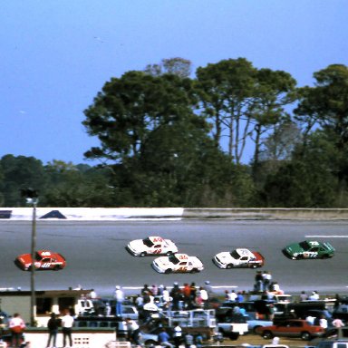 ARCA #40 Ben Hess #46 Jimmy Spencer #49 Mickey Gibbs #45 Patty Moise #28 Red Farmer #72 Tracy Leslie #65 Rich Bickle 1989 @ Daytona