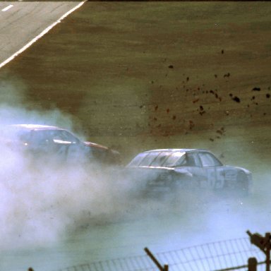 ARCA #65 Rich Bickle #46 Jimmy Spencer Last Lap 1989 @ Daytona (7)