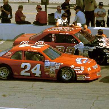 #24 Joe Thurman #99 Tommy Ellis 1989 Speed Weeks @ Daytona