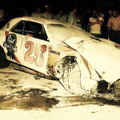 Charlie Binkley hitting the wall at full song in June,1971