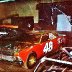 Darrel Waltrip's car being prepared to run the Permatex 300 in Daytona in Feb of 1973!.The only small block at Daytona this year!
