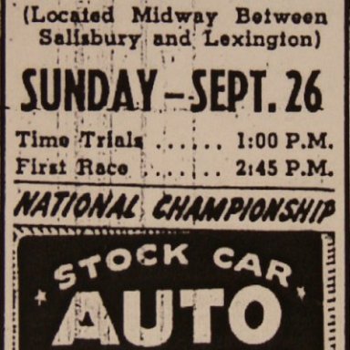 Lakeview Speedway - Sept. 26, 1948