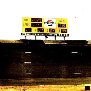 1970 thru1973...A NICE LOOK AT NASHVILLE FAIRGROUNDS  SPEEDWAY AND IT'S 36 DEGREE BANKING ..(love how the scoreboard reads.lol)