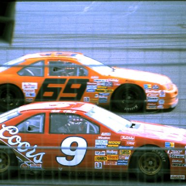 #9 Jody Ridley #69 Lee Raymond 1989 1st Twin 125 Qualifying Race @ Daytona