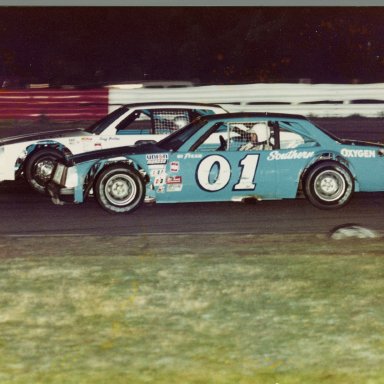 Zervakis race cars at Langley Field Speedway Hutchins inside Bodine outside