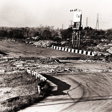 THE DESTRUCTION OF NASHVILLE FAIRGROUNDS IN 1969...GETTING READY TO RECONFIGURE THE TRACK TO A 5/8 MILE 36 DE!GREE BANKED SPEEDWAY