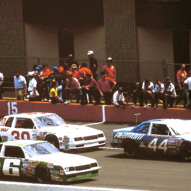 #44 Terry Labonte #6 D.K. Ulrich #30 Willy t Ribbs 1986 Miller American 400 @ Michigan