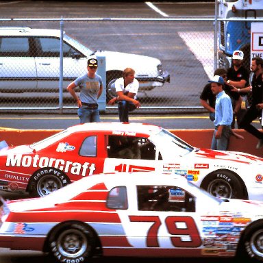 #79 Derricke Cope #15 Ricky Rudd 1986 Miller American 400 @ Michigan