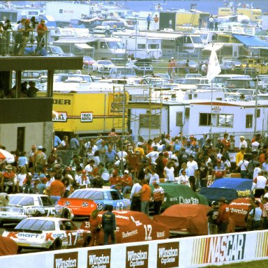 Miller American 400 starting grid  1986 @ Michigan