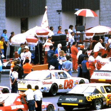 #08 Butch Miller #35 Alan Kulwicki 1986 Miller American 400 @ Michigan