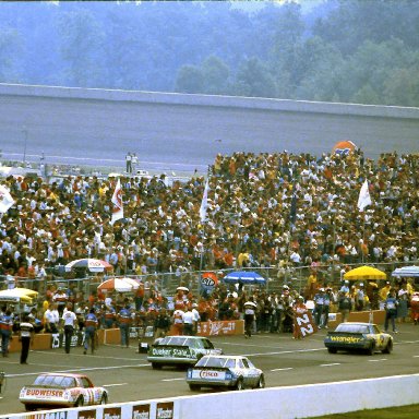 #3 Dale Earnhardt #8 Bobby Hillin Jr  1986 Miller American 400 @ Michigan