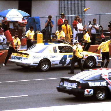 #47 Morgan Shepherd #98 Ron Bouchard 1986 Miller American 400 @ Michigan