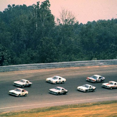 #21 Neil Bonnett #1 Donnie Allison #28 Buddy Baker #72  Joe Millikan  1979 Gabriel 400 @ Michigan