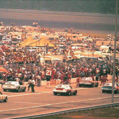 #1 Donnie Allison #43 Richard Petty #44 Terry Labonte #88 Darrell Waltrip #21 Neil Bonnett 1979 Gabriel 400 @ Michigan