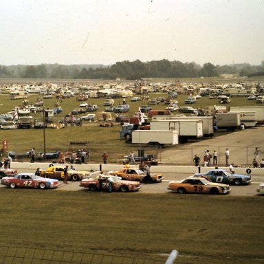 #39 Blackie Wangerin #30 Tighe Scott 1979 Champion Spark Plug 400 @ Michigan