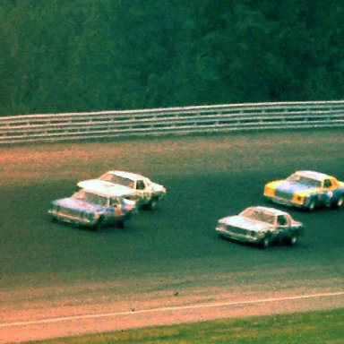 #08 Johnny Anderson #88 Darrell Waltrip #28 Buddy Baker #2 David Pearson 1979 Champion Spark Plug 400 @ Michigan