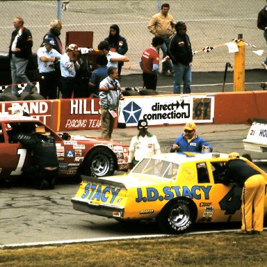 #17 Lake Speed #47 Ron Bouchard 1982 Champion Spark Plug 400 @ Michigan