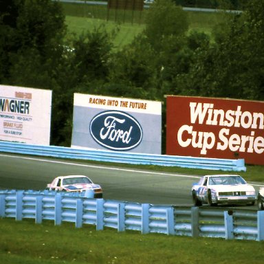 #76 Phil Good #44 Terry Labonte #7 Kyle Petty #66 Phil Parsons 1986 The Budweiser at the Glen