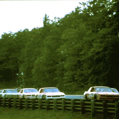 #25 Tim Richmond #11 Darrell Waltrip #15 Ricky Rudd 1986 The Budweiser at the Glen