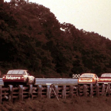 #12 Neil Bonnett #15 Ricky Rudd #25 Tim Richmond 1986 The Budweiser at the Glen