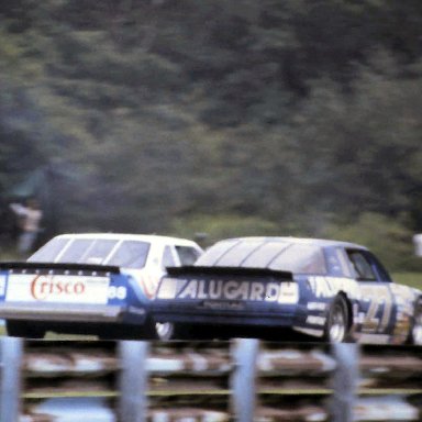 #27 Rusty Wqallace #88 Al Unser Sr 1986 The Budweiser at the Glen