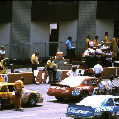 #64 Eddie Bierschwale #4 Rick Wilson #44 Terry Labonte 1986 Champion Spark Plug 400