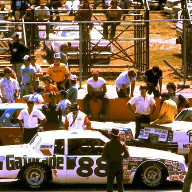 #52 Jimmy Means #88 Ricky Rudd #67 Buddy Arrington 1981 Gabriel 400 @ Michigan