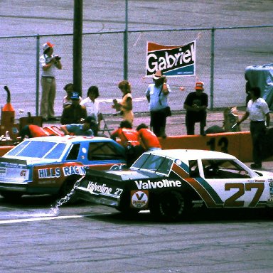 #27 Cale Yarborough #67 Buddy Arrington 1981 Gabriel 400 @ Michigan