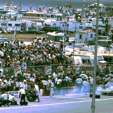 #15 Benny Parsons #9 Bill Elliott 1981 Gabriel 400 @ Michigan