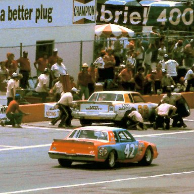 #98 Johnny Rutherford #42 Kyle Petty 1981 Gabriel 400 @ Michigan