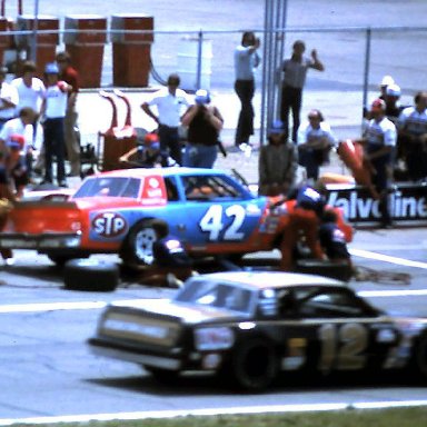 #42 Kyle Petty #12 Donnie Allison 1981 Gabriel 400 @ Michigan