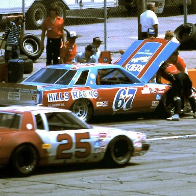 #67 Buddy Arrington #25 Ronnie Thomas 1981 Gabriel 400 @ Michigan