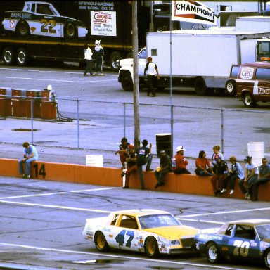 #70 J.D.McDuffie #47 Ron Bouchard #43 Richard Petty  1981 Champion Spark Plug 400 @ Michigan