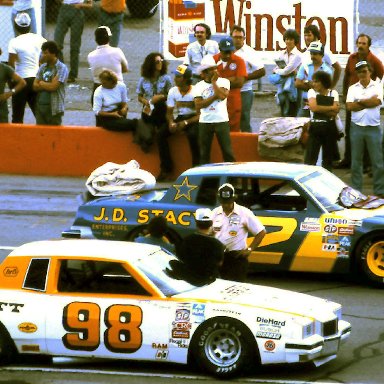 #2 Joe Ruttman #98 Johnny Rutherford 1981 Champion Spark Plug 400 @ Michigan