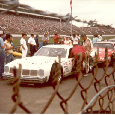 David Pearson climbing in pre-race