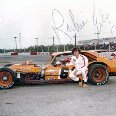 Richie Evans posed with Pinto