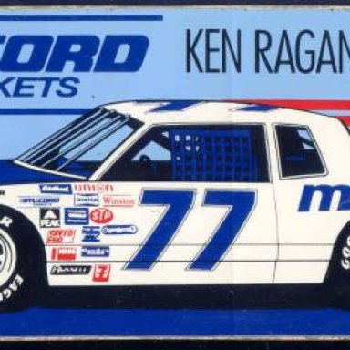 KEN RAGAN STICKER