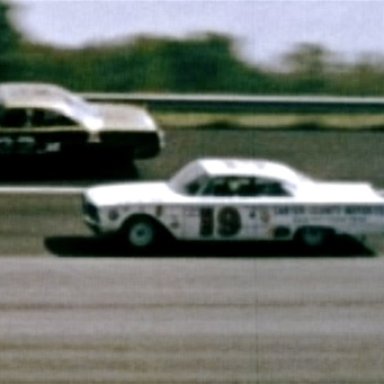 Herman Beam in a 60 Ford at Darlington