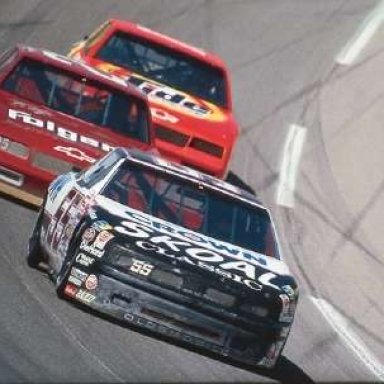 PHIL PARSONS WINNING IN 1985 WINSTON 500