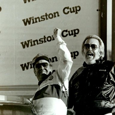 Charlie Glotzbach and Bill Broderick Victory Lane Atlanta ARCA