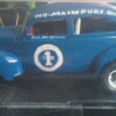 Bob Mcginnis And old Hound Dog#1 Car I built Dixie Races Befor it became Nascar.