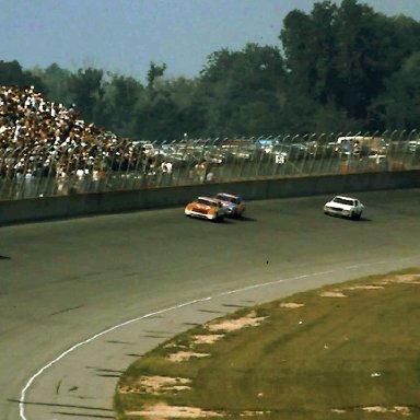 #21 David Pearson #11 Cale Yarbough #43 Richard Petty #10 Terry Bivins #18 Joe Frasson 1976 Champion Spark Plug 400 @ Michigan