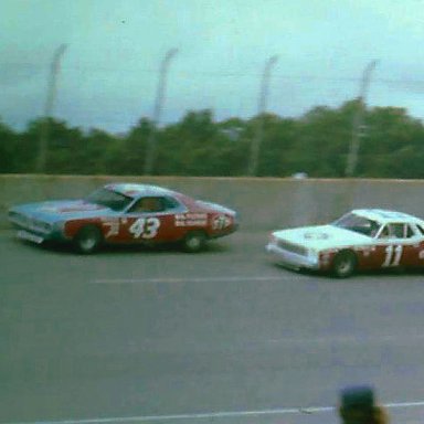 #43 Richard Petty #11 Cale Yarbough 1974 Motor State 400 @ Michigan