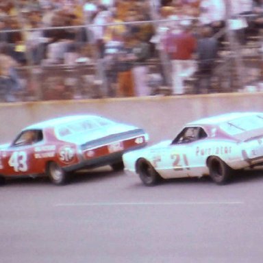 #43   Richard Petty #21 David Pearson 1974 Motor State 400 @ Michigan